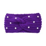 Fashion Pearls Knitted Headband Women Cross Knotted Bands Autumn Winter Ear Warmer Protectors Wide Turban Hair Accessories - Image 41