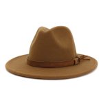 Wholesale New Arrive Custom Trilby Retro Large Brim Felt Fedora Hats - Image 14