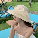 Fancy in Formal Fashion Stain Women Ladies Female Church Good Quality Sinamay Wedding Hats - Image 10