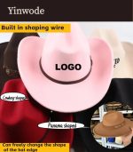 CUSTOM LOGO Luxury Wool Men Western Bands Unisex Texas Bulk Ranger Keychain Buy Wholesale Belt Buckle Cowboy Fedora Hats - Image 4