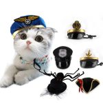 PETHAT11 Halloween Party Accessories Can Adjust the European and American Cross Dressing Pet Cat Captain Hat - Image 4