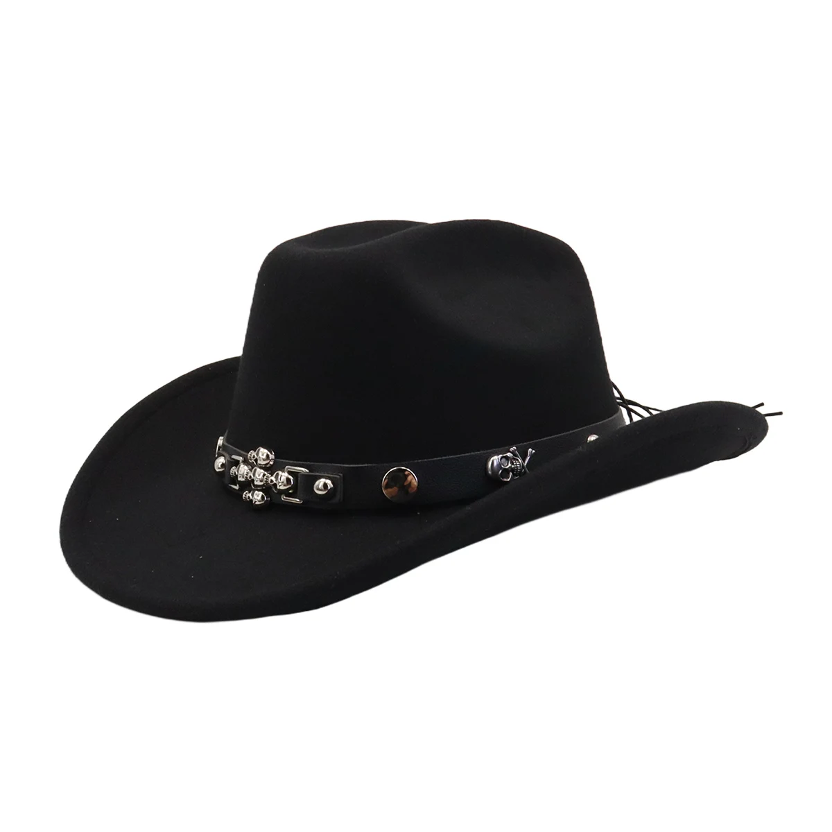 Custom Halloween Ghost Cowboy Hat Autumn Spring New Arrival Fashion Men Women Vintage Australia Wool Felt Fedora Hat