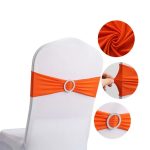 High Quality Spandex Chair Sashes for Party Wedding Decorative Wholesale  Banquet Decor Stretch Knot - Image 2