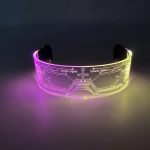 Glowing LED Neon Cyberpunk Acrylic Glasses Cool Fashionable Club Props for Bar Parties Luminous Light Party Novelties - Image 5