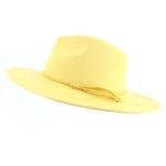 Wholesale High Quality Pink Wide Brim Women Hats Vegan Suede Fedora Hat Formal Dress Cap - Image 13