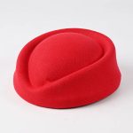 Wholesale Solid Color Classic Curled Brim Etiquette Hat Fashion Elegant Dome Formal Headwear Dance Team Uniform Hat - Image 10