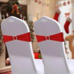 Colorful Stretch Spandex Bow Decoration Chair with Universal Buckle Slider for Wedding Hotel Banquet Birthday Party - Image 3