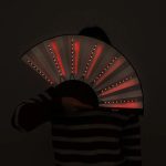 LED Light up Folding Fan Hand Stage Performance Show Glowing Fluorescent Props Fan - Image 7
