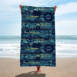 OEM Popular Boat Anchor Design Hawaii Summer Beach Swim Bath Towels Quick Drying Microfiber Beach Towel With Logo Custom Print - Image 21