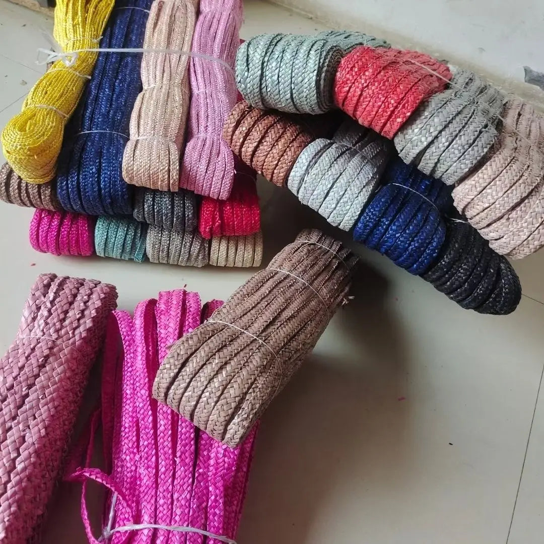 H5d62c9afbc9d4e15828a0035722547e7t Paper Straw Braided Straw Braided PP Braided Hat Placemat Bag Accessories Manufacturer Customization - Image 1
