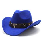 Wholesale Luxury Wide Brim Plain Distressed Designer Felt Western Jazz Men Wool Felt Cowboy Hat With Custom logo - Image 16