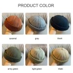 Landlord Sailor Cap Docker Hat for Unisex Brimless Breathable Hip Hop Beanie Hats Adjustable - Image 4