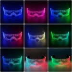 Glowing LED Neon Cyberpunk Acrylic Glasses Cool Fashionable Club Props for Bar Parties Luminous Light Party Novelties - Image 4