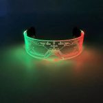 Glowing LED Neon Cyberpunk Acrylic Glasses Cool Fashionable Club Props for Bar Parties Luminous Light Party Novelties - Image 2