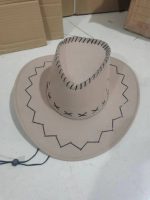 Wholesale Western Cowboy Summer Women's European and American Retro Large Brimmed Beach Sunscreen Hats - Image 14