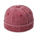 Washed Cap Without Brim Visorless Docker Hats Vintage Dstressed Brimless Baseball Caps With Custom logo - Image 14