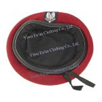 Berets Wholesale Green Color Navy Blue Custom Logo Hat Breathable 100 Wool French Beret for Men - Image 4