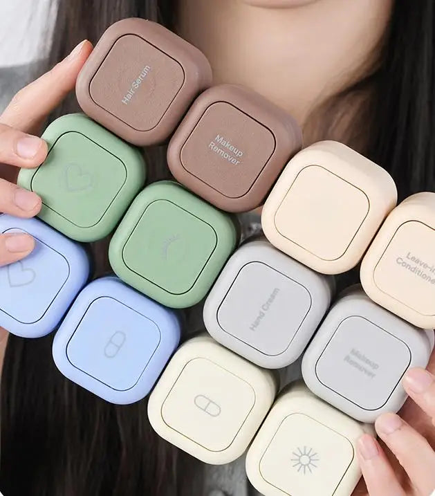 H605b0bb5f87d4198831ff4d19bf35d6e9 En an Plastic Magnetic Travel Containers Capsule Set En'an Daily Use Portable for Shampoo Conditioner Enan Body Wash Pills - Image 1