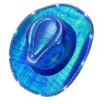 LED Light Fashion Party Hats Festival Hats Hallowmas  Laser Reflection Solid Color Sandbeach  Yacht  Outdoor Party Cowboy Hats - Image 5