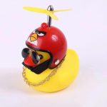 Rubber Duck Car Bicycle Decorations Small Yellow Duck Car Accessories Duck Light With Horn - Image 14