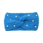 Fashion Pearls Knitted Headband Women Cross Knotted Bands Autumn Winter Ear Warmer Protectors Wide Turban Hair Accessories - Image 36