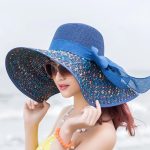 Wholesale Fashion Summer Beach Sun Straw Hat for Women,  Beautiful Style Seaside Big Brim Woven Stars Ornament Paper Straw H