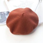 Berets-EA138 2022 Vintage Felt 100% Custom Wool  Embroidery Red Berets Girl Beret Caps for Women - Image 23