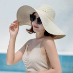 Esrt-069 Beach Cap Caps Panama Wide Brim Infant Hats for Women Summer Sun Visor China Straw Hat Ribbon Custom Upf 50 - Image 10