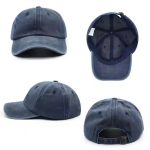 Wholesale Blank Washed Unstructured Low Profile Dad Hat Custom Logo Cotton Plain Strapback Vintage Baseball Cap - Image 6