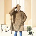 Sublimation Winter Pajamas Warm Hooded Blankets Wearable Oodie Sherpa Custom Blanket Hoodie Oversized - Image 24