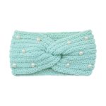 Fashion Pearls Knitted Headband Women Cross Knotted Bands Autumn Winter Ear Warmer Protectors Wide Turban Hair Accessories - Image 34