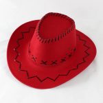 Factory  Unisex Vintage PU Leather Mexican Cowboy Party Hat and Stylish Parties Sunscreen Sun Hathat Western Cowboy Hat - Image 23
