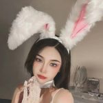 Hot Selling Fashion Lovely Artificial Fur Fox Big Women's Rabbit Ear Hair Band - Image 4