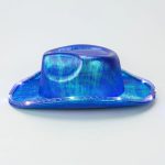LED Light Fashion Party Hats Festival Hats Hallowmas  Laser Reflection Solid Color Sandbeach  Yacht  Outdoor Party Cowboy Hats - Image 3