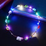 Party Crown Flower Led Light up Hair Hairband Garlands Women Halloween Christmas Glowing Wreath Headband - Image 8