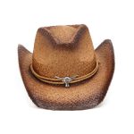 Fashion High Quality Handmade Paper Straw Wholesale Wide Brim Cowboy Hat Bohemian Style Carved Sun Hats Sombreros - Image 8
