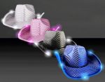 CEN-003 Factory Directly Wholesale LED Flashing Light up Cowboy Hat With Sequins for Party Performance - Image 2
