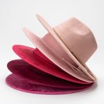 Wholesale Pink Wide Brim Hats Women Suede Vegan Fedora Hat Formal Dress for Party Scene - Image 3