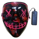 G-60 El Wire Rave LED Mask Light up Guy Fawkes Anonymous V for Vendetta Mask
