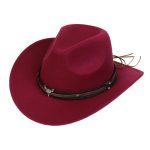 2025 Free Sample Shinehats Luxury Chapeau Femme Western Wide Brim Hat Fedora Wholesale Cowboy Felt Custom Logo Cowboy Hats - Image 10