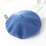 Berets-ea001 Wholesale Multicolor Fashion Design Female Faux Fur Beret Flat Cap, High Quality Adult Custom Beret Hats for Women - Image 12