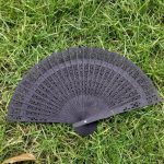 Wooden Hand Held Folding Fan  Multicolor Vintage Bamboo Hollow Carved Handheld Fans for Wedding Party Birthday Gift - Image 12