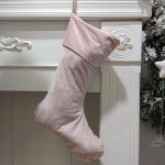 Wholesale 9 Colors Velvet Christmas Stocking Multi Colors Monogram Personalize Velvet Christmas Stocking Decoration - Image 12