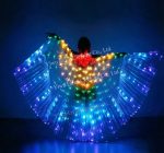 Wholesale Lights Belly Dance Isis Wings Glow Angel With Telescopic Sticks Flexible Rods for Adults - Image 11