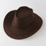 Factory  Unisex Vintage PU Leather Mexican Cowboy Party Hat and Stylish Parties Sunscreen Sun Hathat Western Cowboy Hat - Image 21