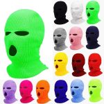 Full Face Cover Ski Mask Hat 3 Holes Balaclava Windproof Knit Beanies Bonnet Winter Warm Unisex Caps - Image 3