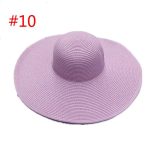 ABOUT 19 COLORS Real Factory Price Cheap Good Quality Floppy Straw Hats Beach Paper Hat - Image 16