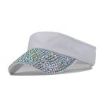 Fashion Bedazzled Bling Visor Cap Hat Adults Embellished With Rhinestone for Outdoor Sports Travel Fishing Daily Use - Image 3