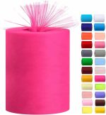 Tulle Rolls 6 Inch by 100 Yards 300 ft  Tulle Roll Spool Fabric for DIY  Wedding Baby Shower Crafts Decorations Party Supplies - Image 2