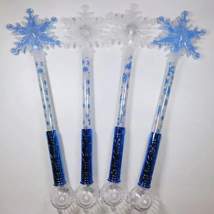H75258e95f6d340f7aebee2f85fbaaec1w O-111 Concert Christmas Party Toys Magic Light up Frozen Snowflake Wand Toy Decoration Supplies Stick Led Flashing - Image 1